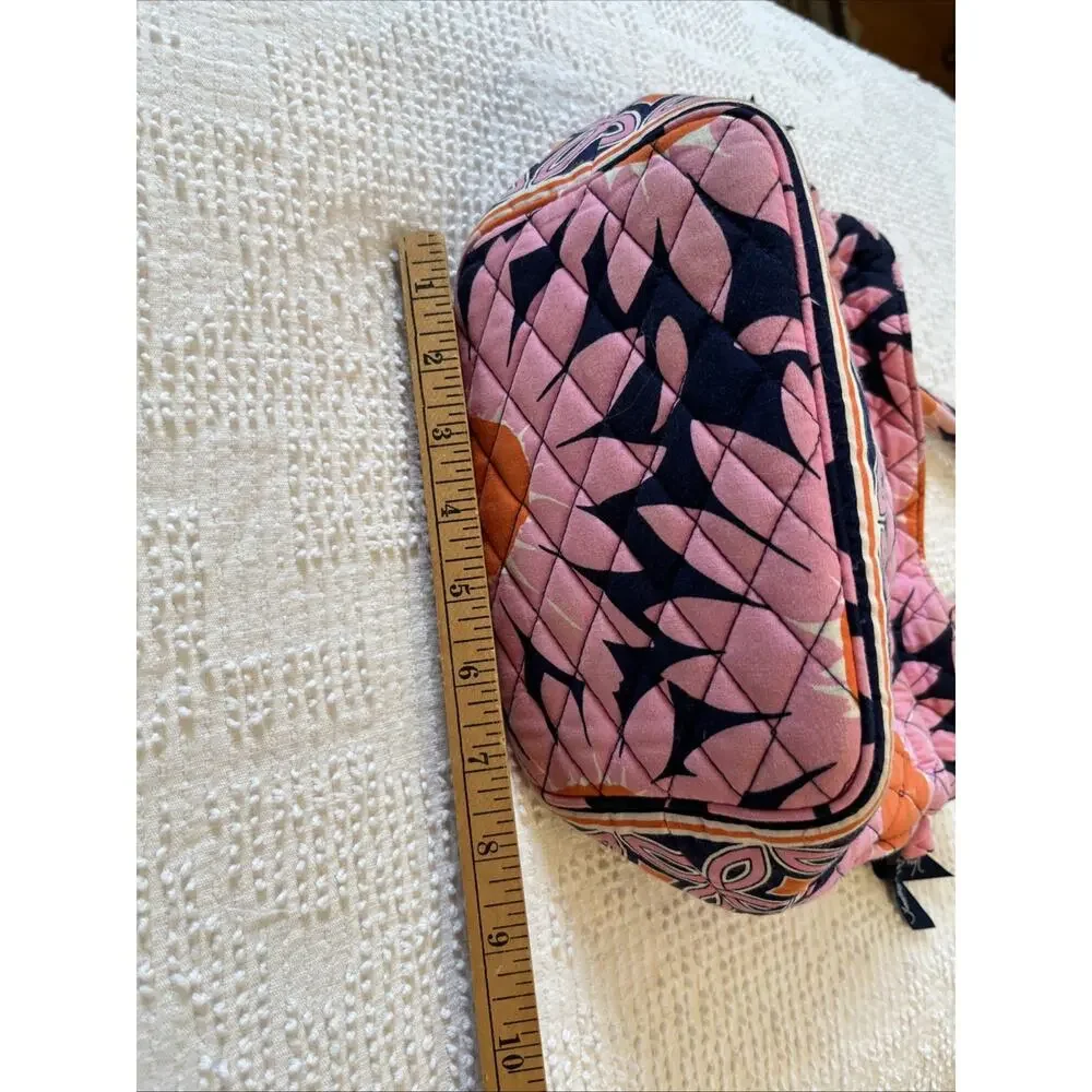 Vera Bradley Quilted Pink Floral Cinch Drawstring Handbag Bucket Bag Shoulder